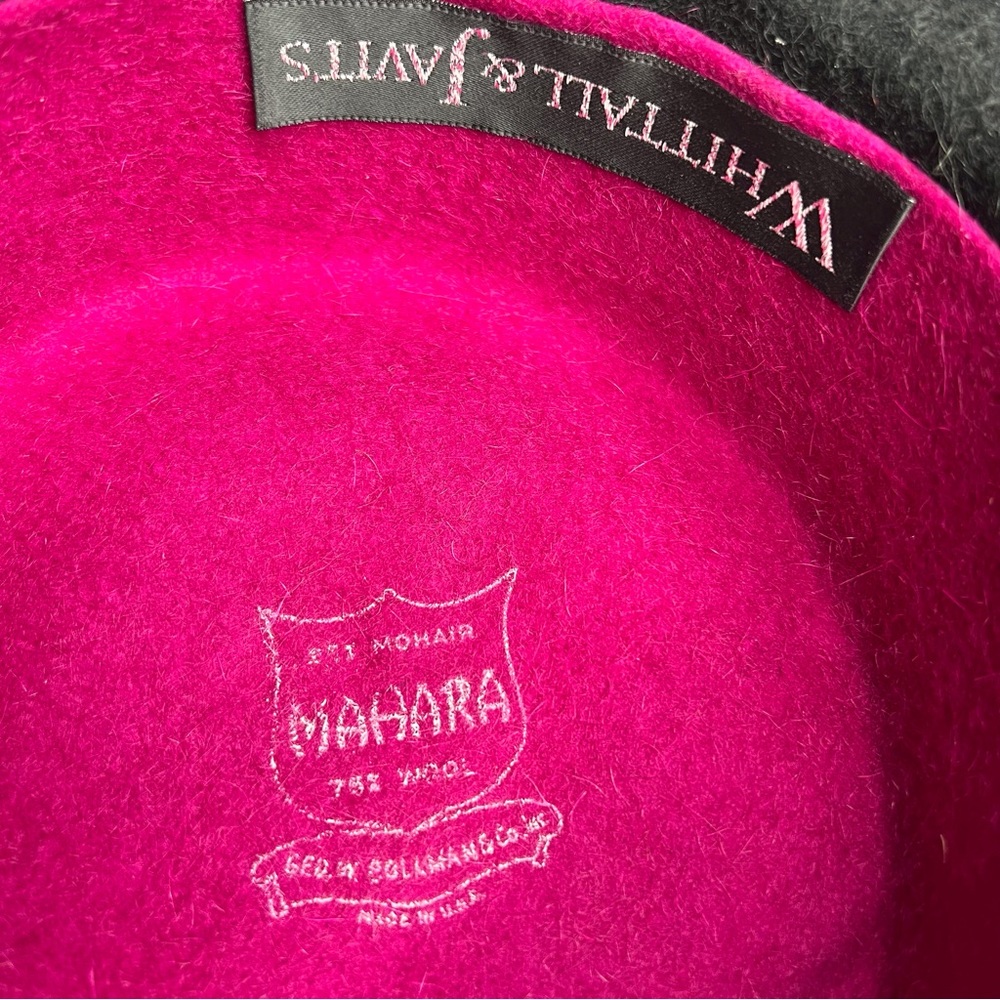 Vintage Whittall & Javits Mohair Wool Hat Barbie Princess Diana Kentucky Derby - Picture 8 of 10